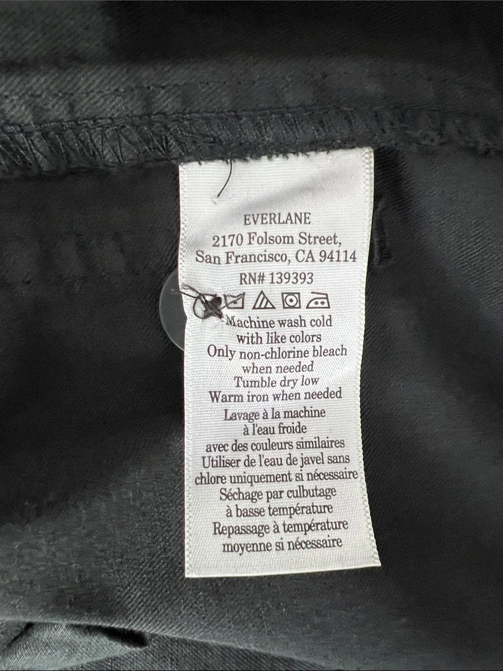 New Everlane THE FATIGUE BARREL PANT in Black Size 10